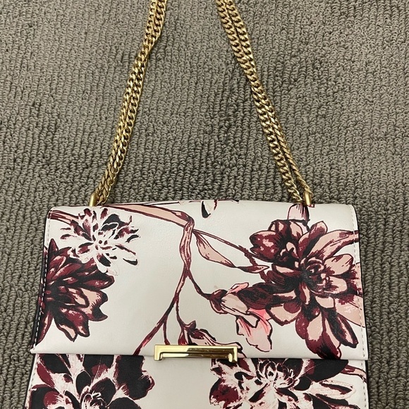 Handbags - Mara Leather Floral Shoulder Bag